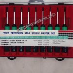 Obeng Set Bintang 9 Pcs C 610 Precision Star Screw Driver Set Wipro